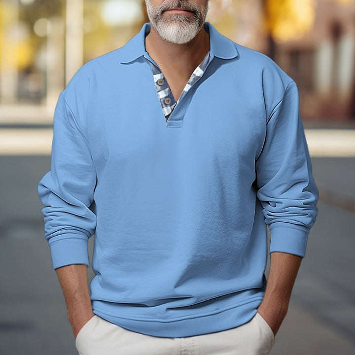 Owen | Relaxed Polo-Collar Sweatshirt