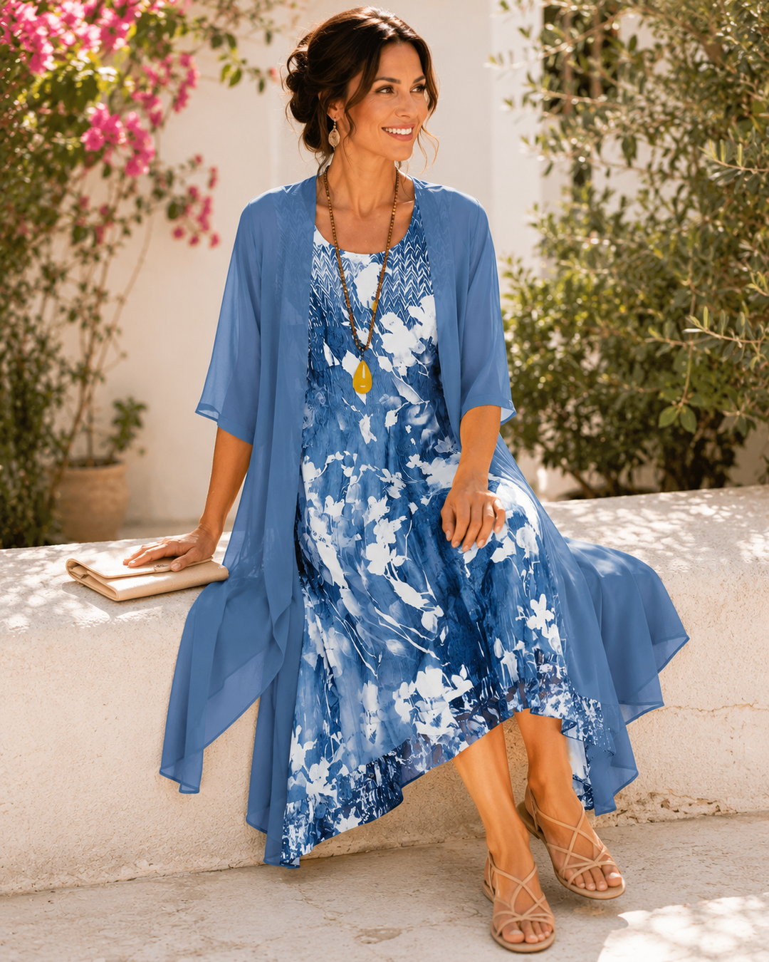 Bethany | Layered Floral Dress