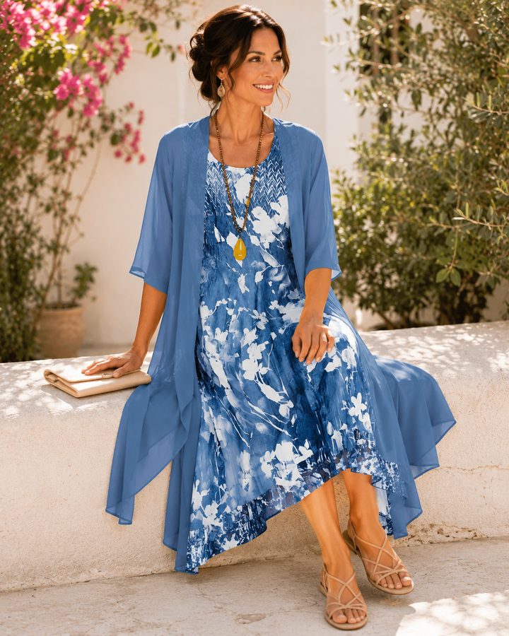 Bethany | Layered Floral Dress
