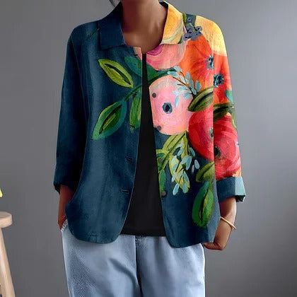 Adrienne | Painterly Floral Jacket