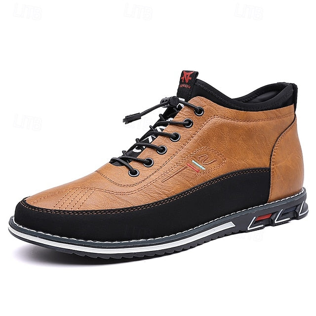 Ralph | Men's High-Top Lace-Up Leather Shoes