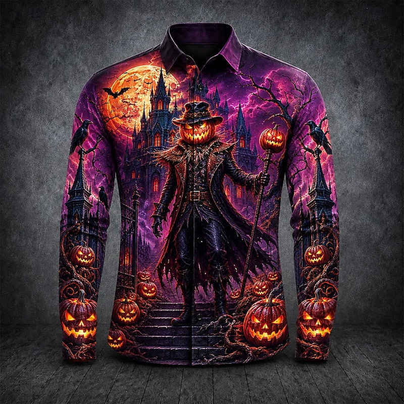 Bram | Halloween Gothic Print Shirt