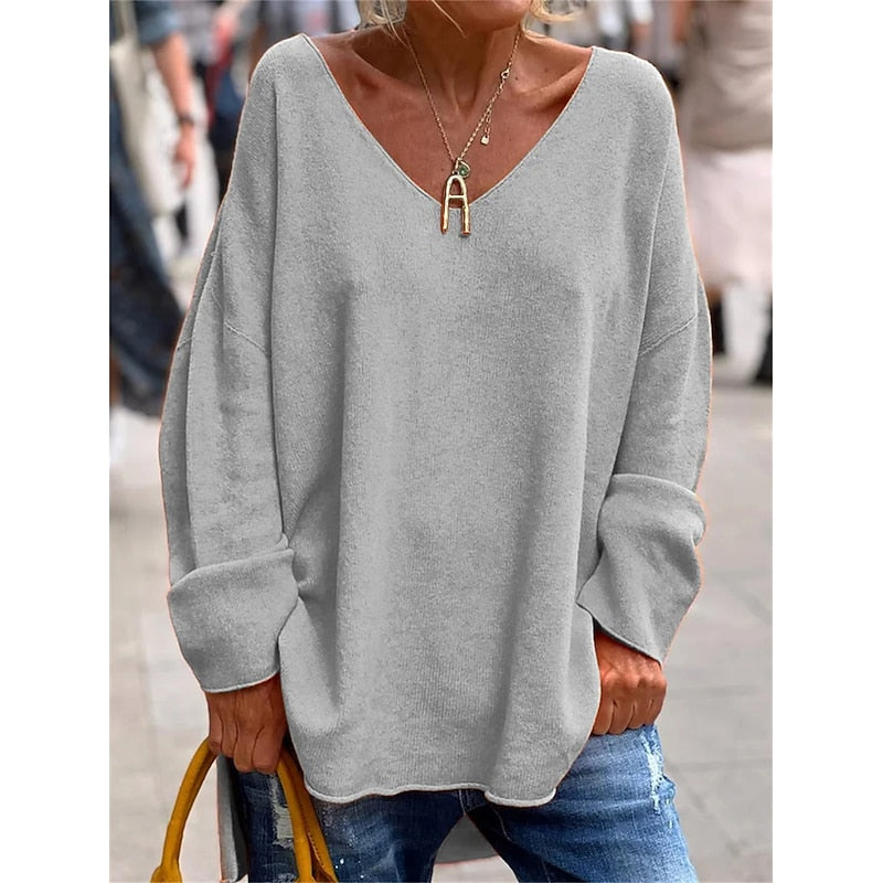 Joanne | Relaxed V-Neck Pullover