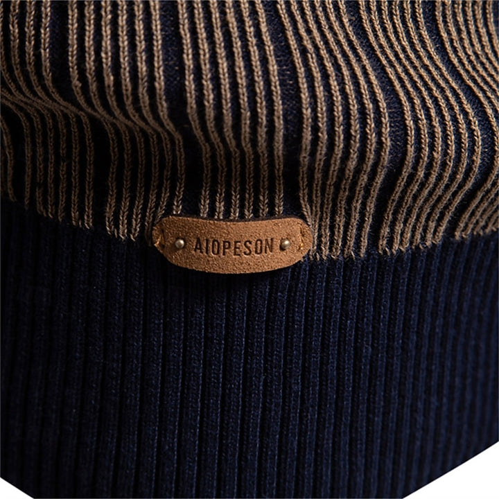 Everett | Ribbed Mock Neck Sweater