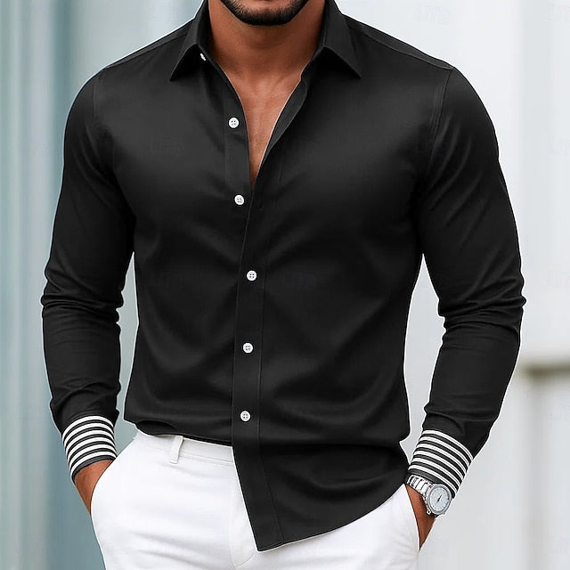Victor | Men's Satin Dress Shirt