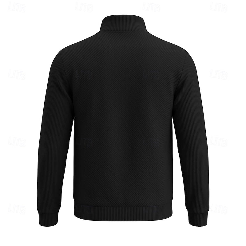 Easton | Textured Quarter-Zip Pullover