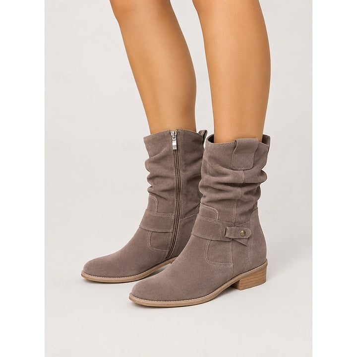 Pamela | Slouchy Buckle Ankle Boots