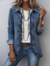 Bianca | Ruffled Button-Front Jacket