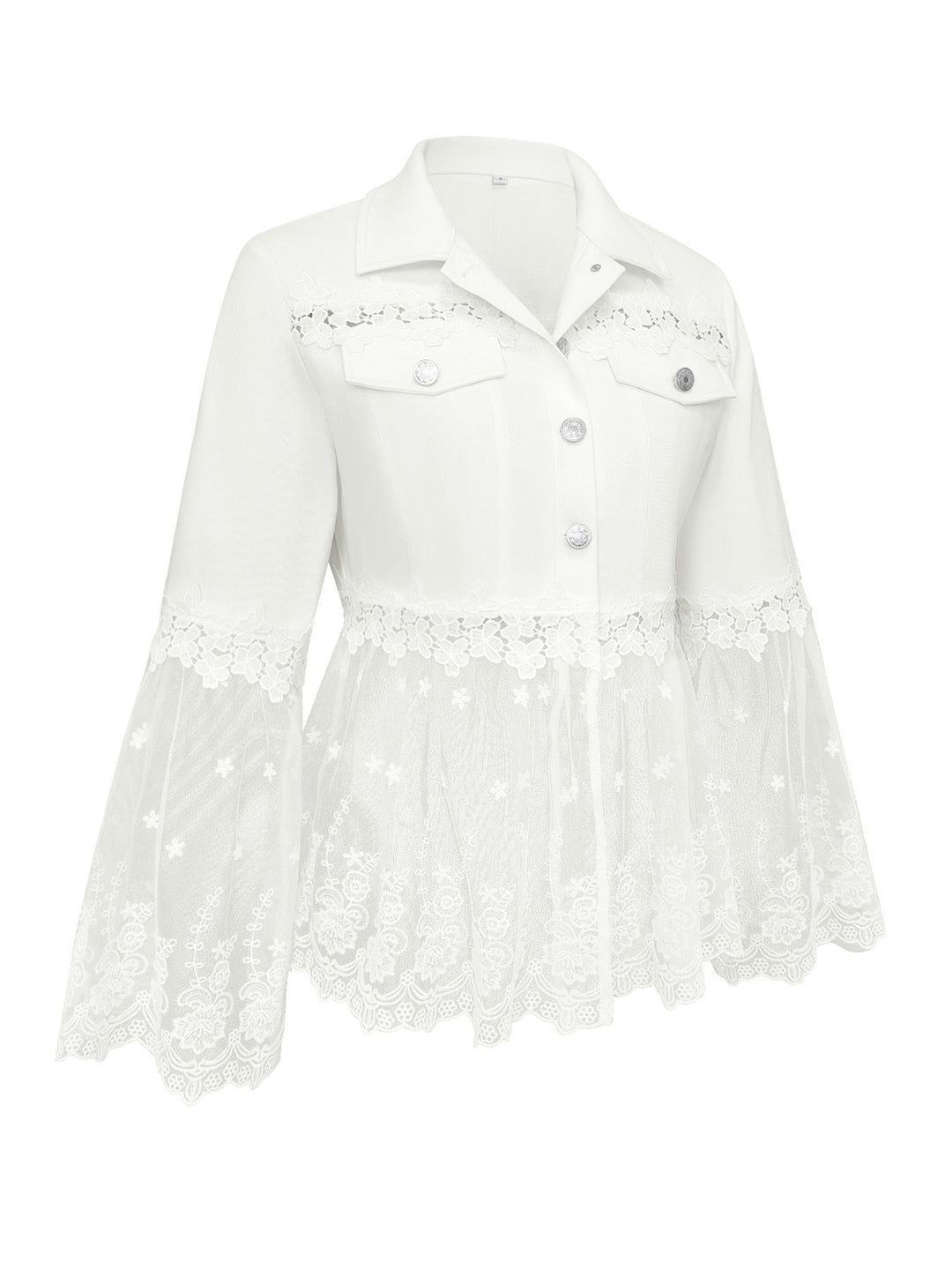 Rosemary | Lace-Trim Cropped Jacket