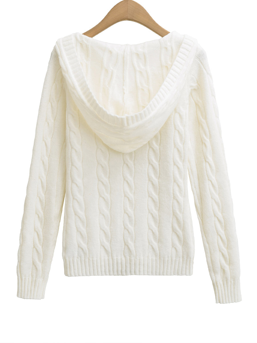 Seraphina | Cable-Knit Hooded Sweater