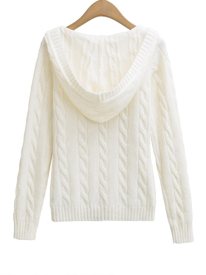 Seraphina | Cable-Knit Hooded Sweater