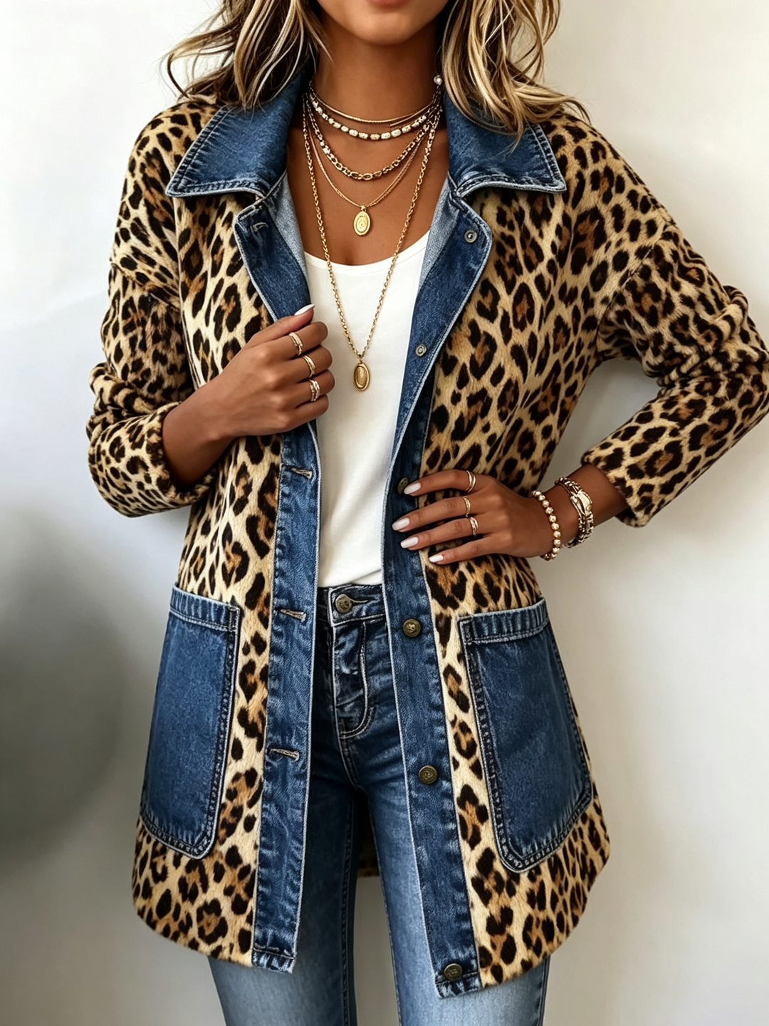 Roselle | Contrast-Panel Longline Jacket