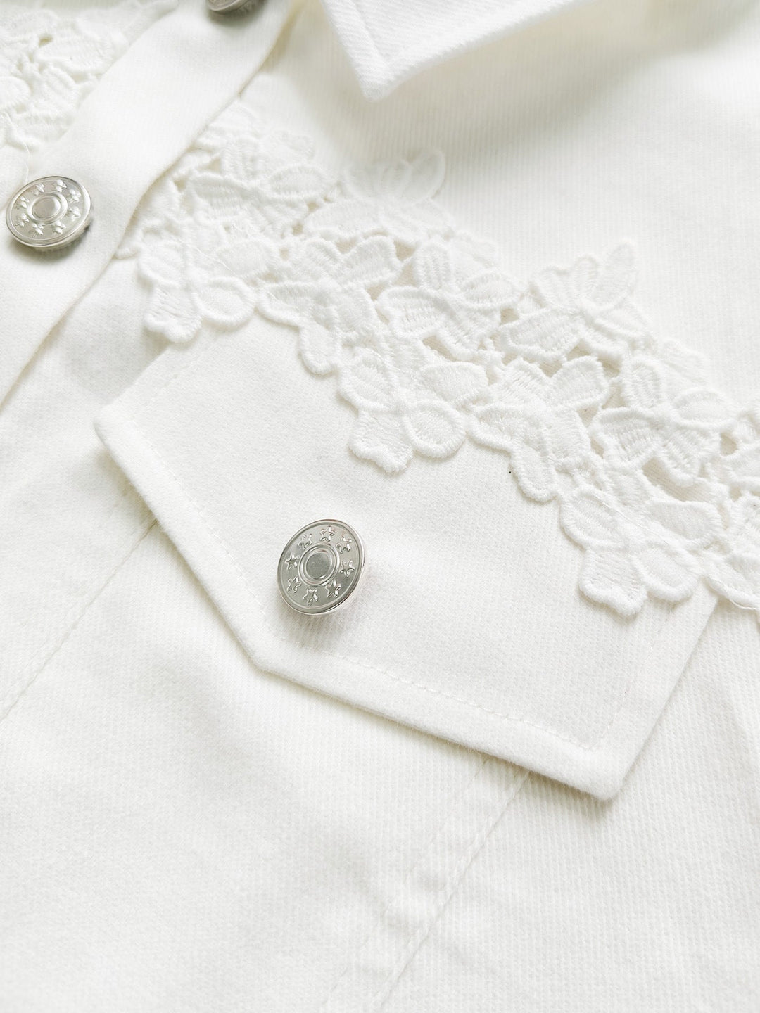 Rosemary | Lace-Trim Cropped Jacket