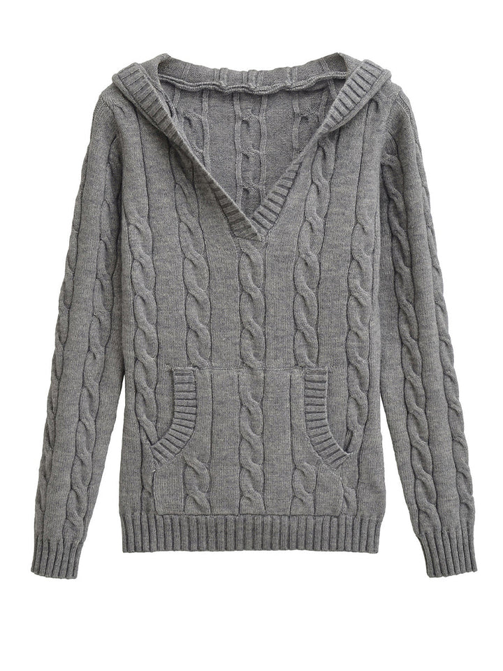 Seraphina | Cable-Knit Hooded Sweater