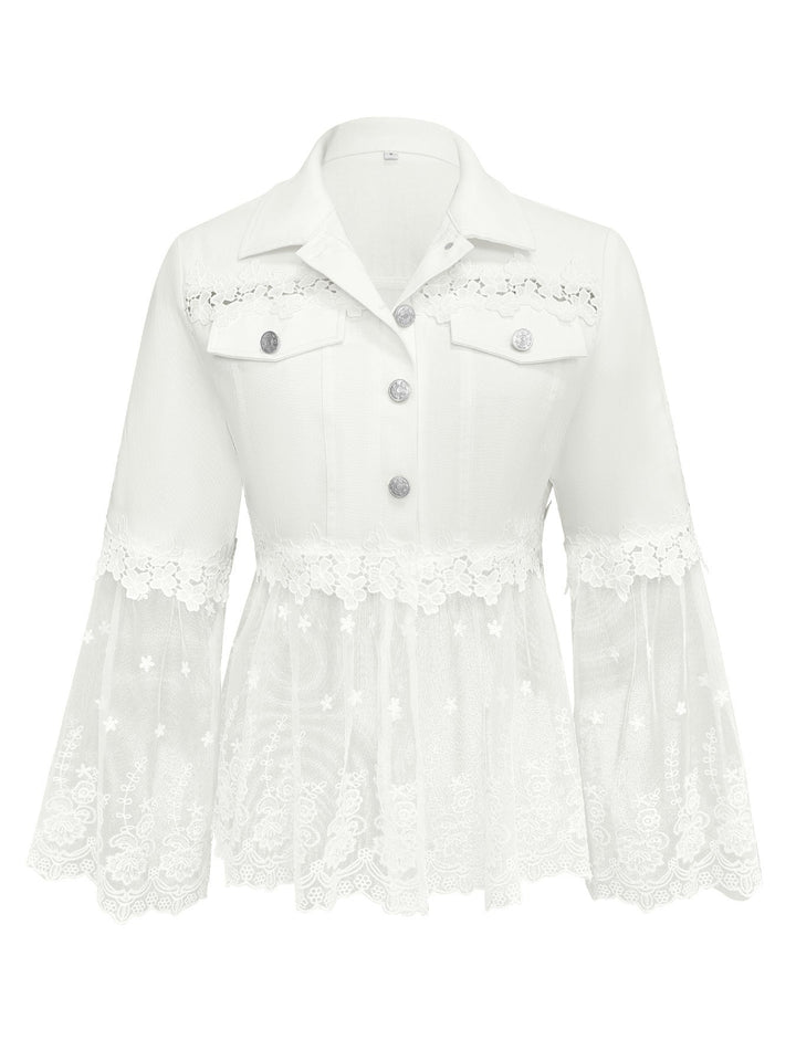 Seraphine | Lace-Panel Jacket