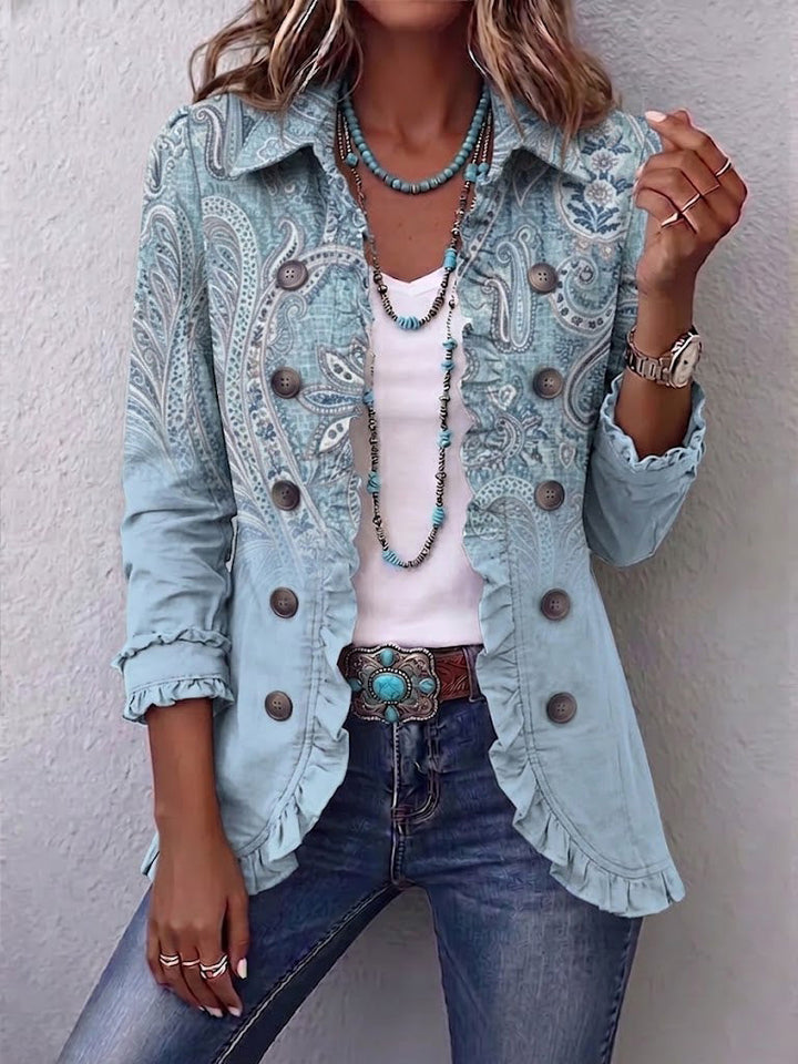 Beatriz | Paisley Ruffled Jacket