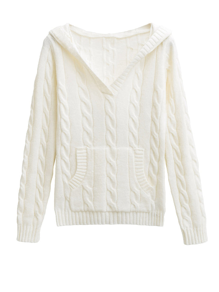 Seraphina | Cable-Knit Hooded Sweater