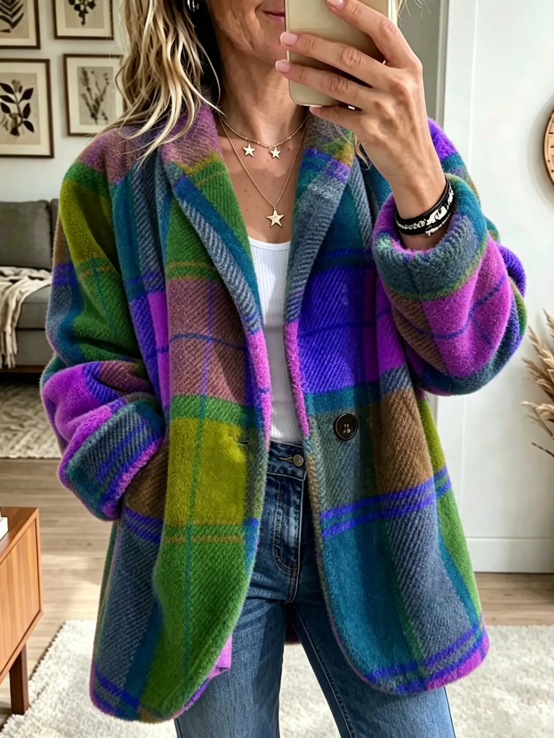 Heidi | Bold Plaid Jacket