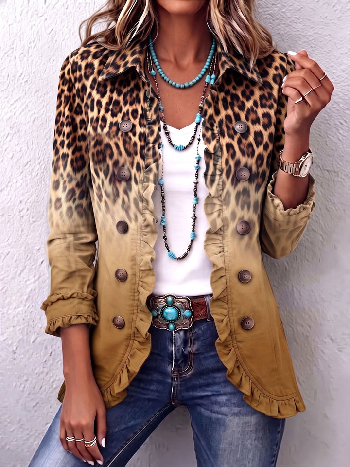 Thalia | Ruffled Ombre Jacket