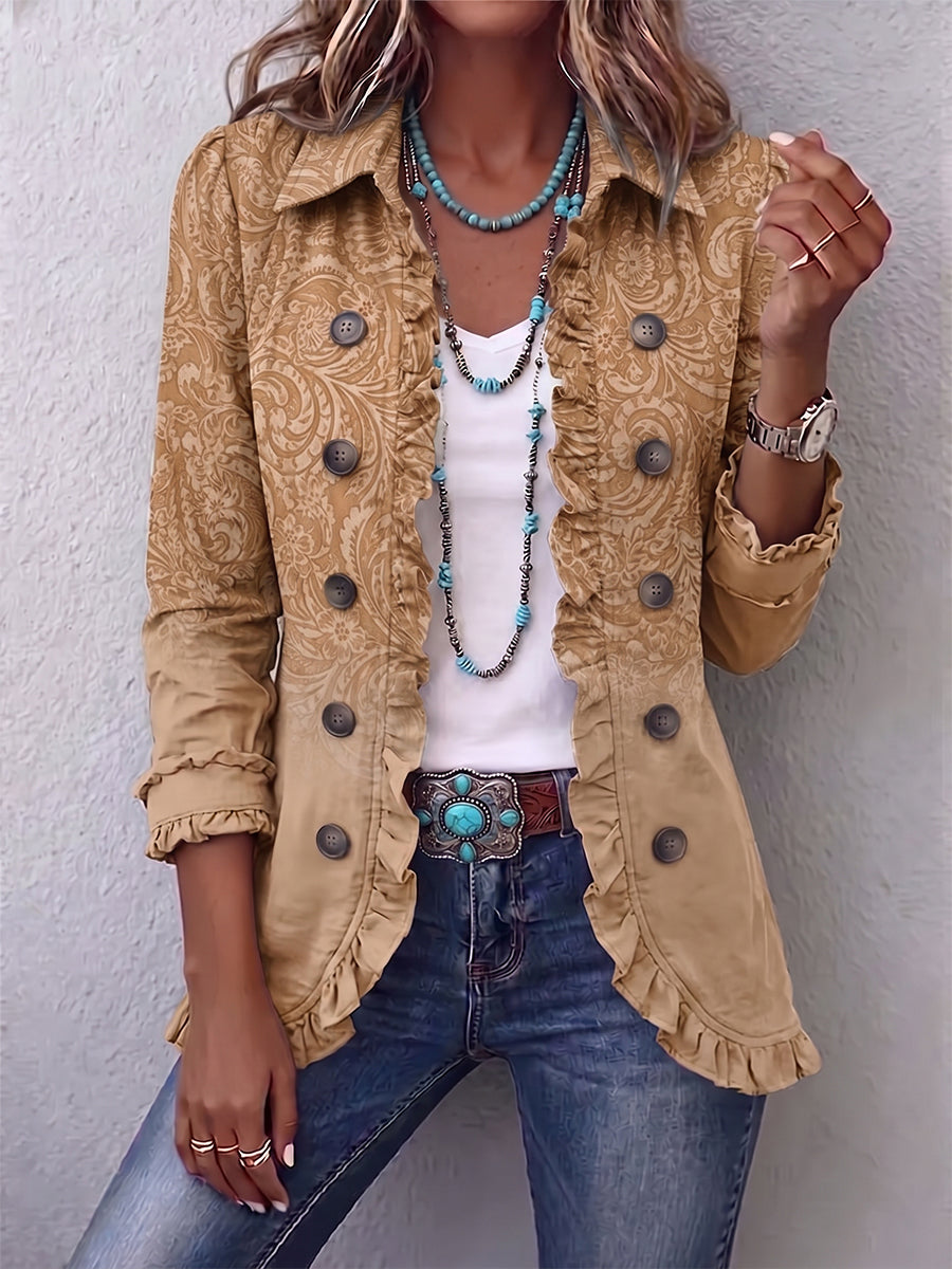 Hadley | Ruffle-Trim Statement Jacket