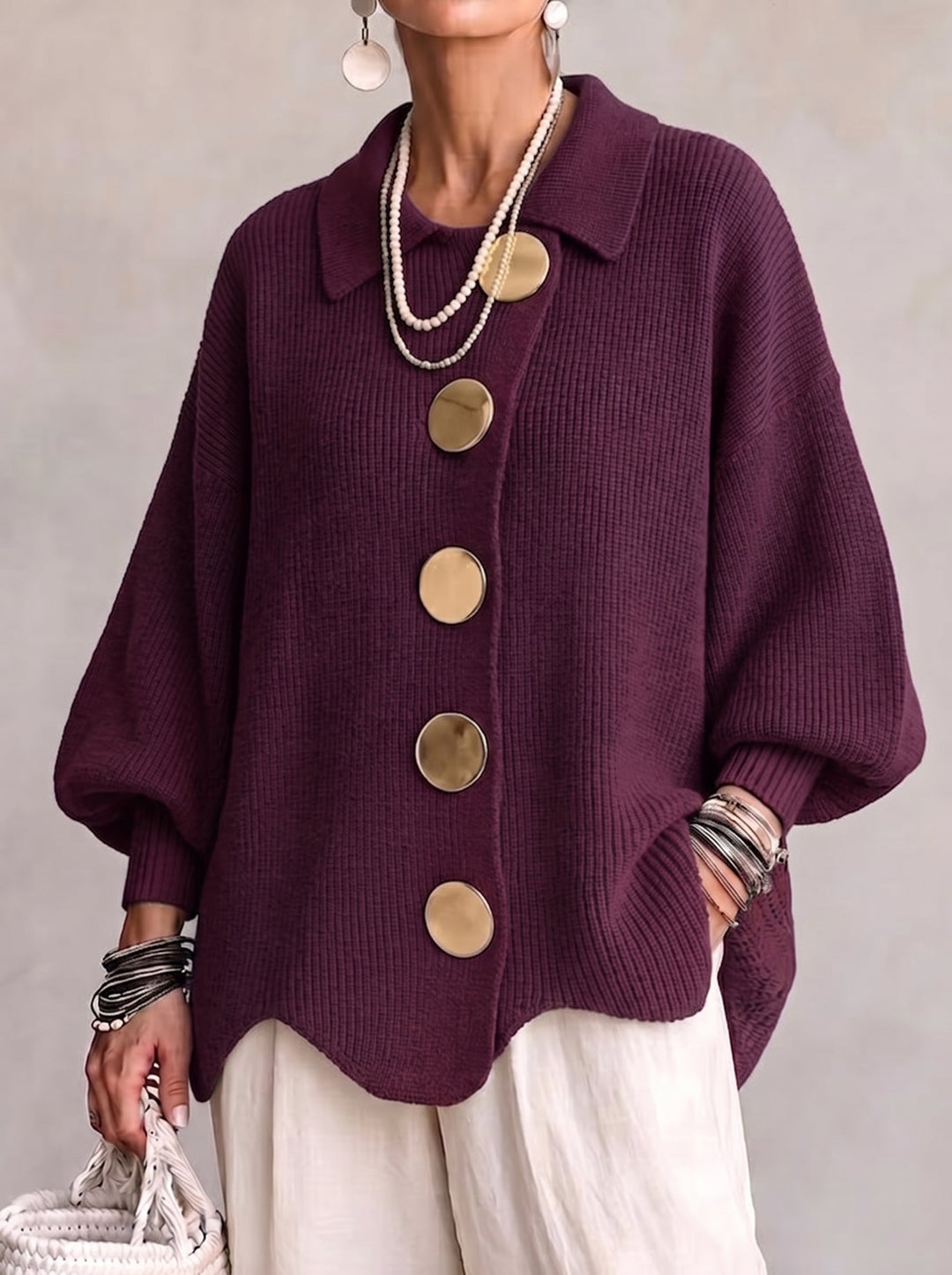 Winona | Oversized Collared Cardigan