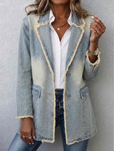 Roxanne | Frayed-Edge Oversized Blazer