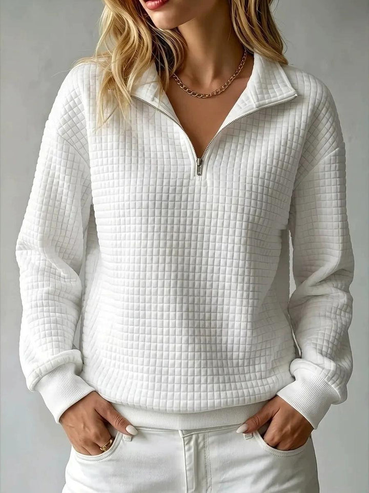 Sadie | Quarter-Zip Textured Pullover