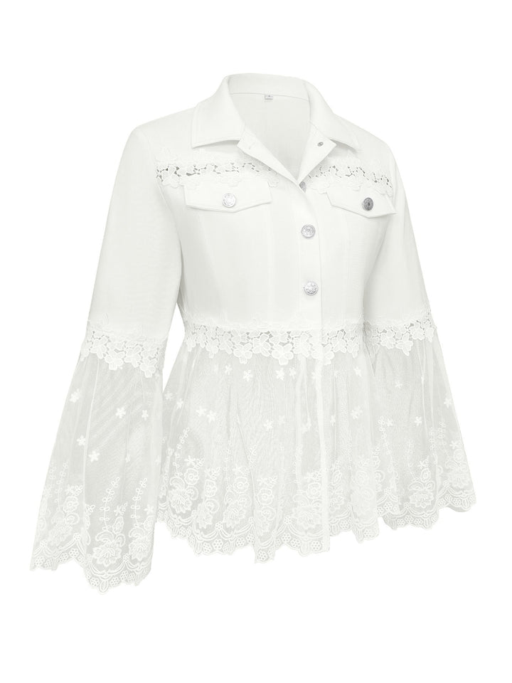 Seraphine | Lace-Panel Jacket