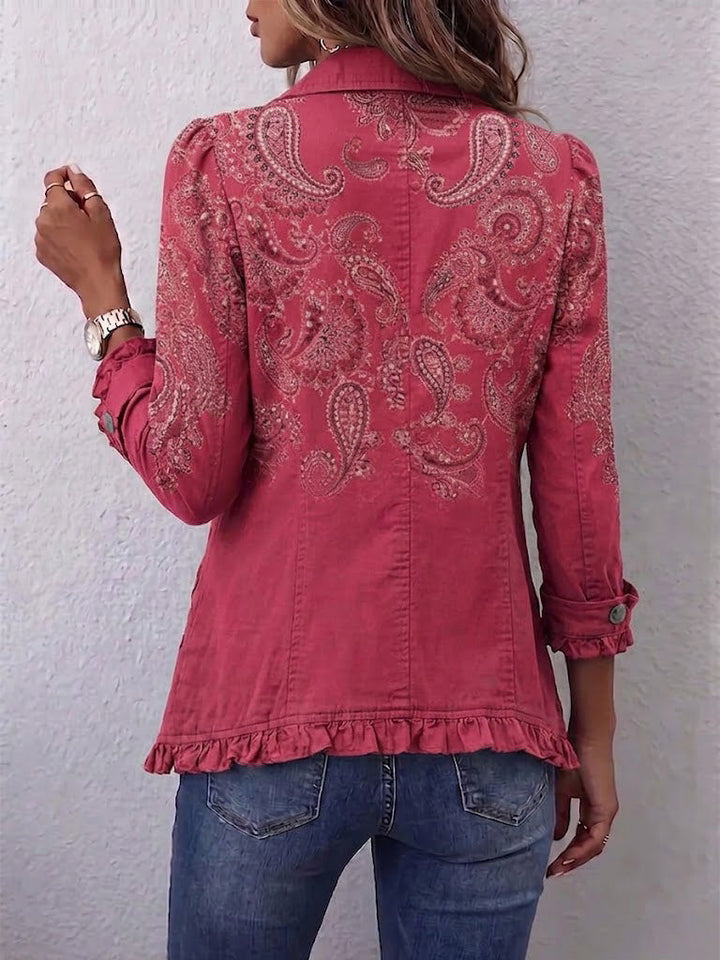 Sienna | Paisley Ruffled Statement Jacket