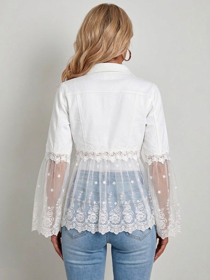 Rosemary | Lace-Trim Cropped Jacket