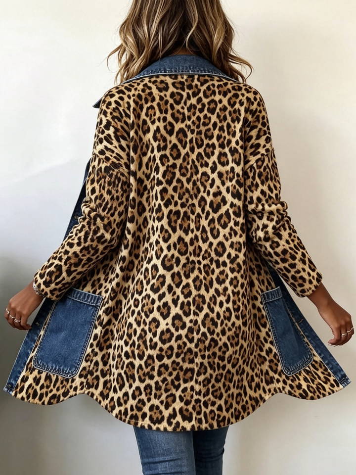 Roselle | Contrast-Panel Longline Jacket