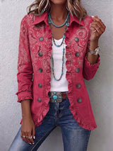 Sienna | Paisley Ruffled Statement Jacket