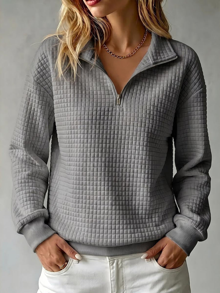 Sadie | Quarter-Zip Textured Pullover