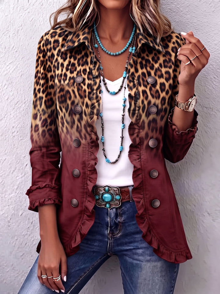 Thalia | Ruffled Ombre Jacket