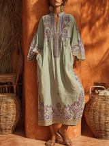 Rhiannon | Embroidered Bohemian Maxi Dress