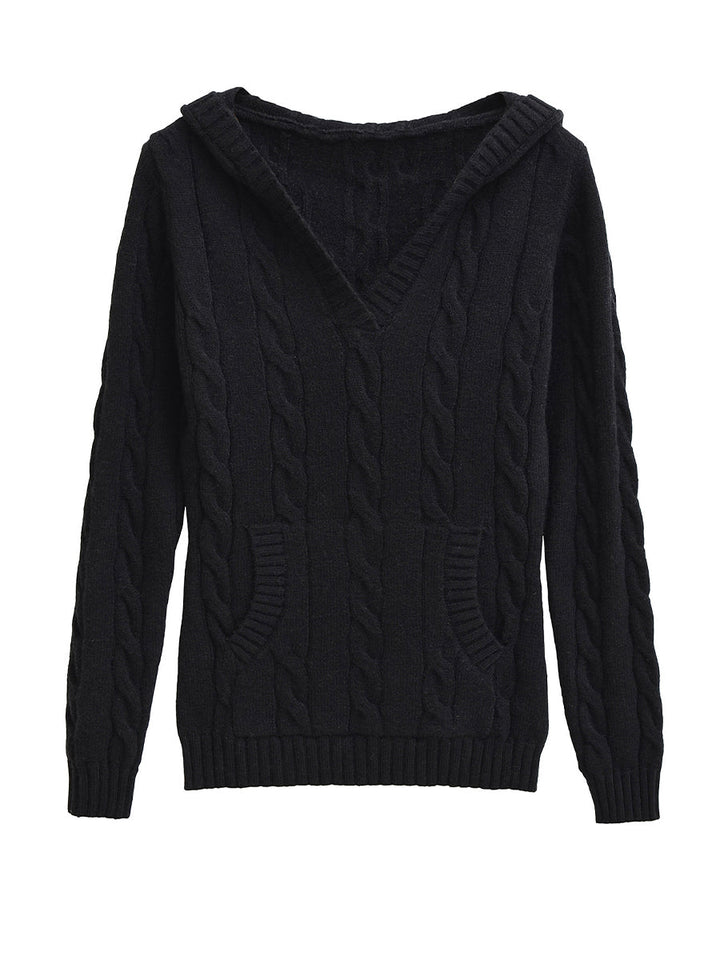 Seraphina | Cable-Knit Hooded Sweater