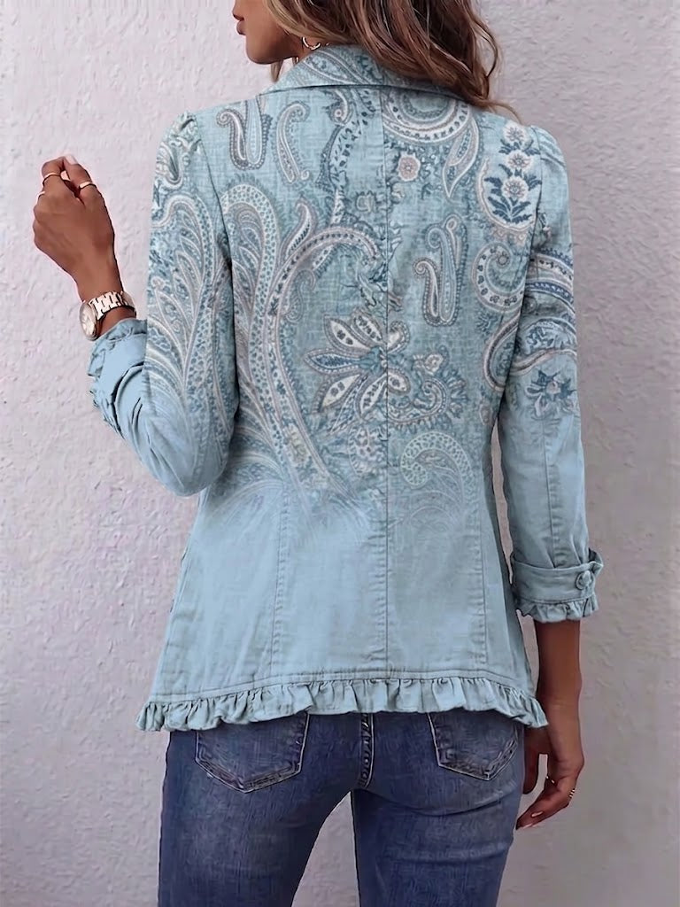 Isadora | Paisley Ruffled Jacket