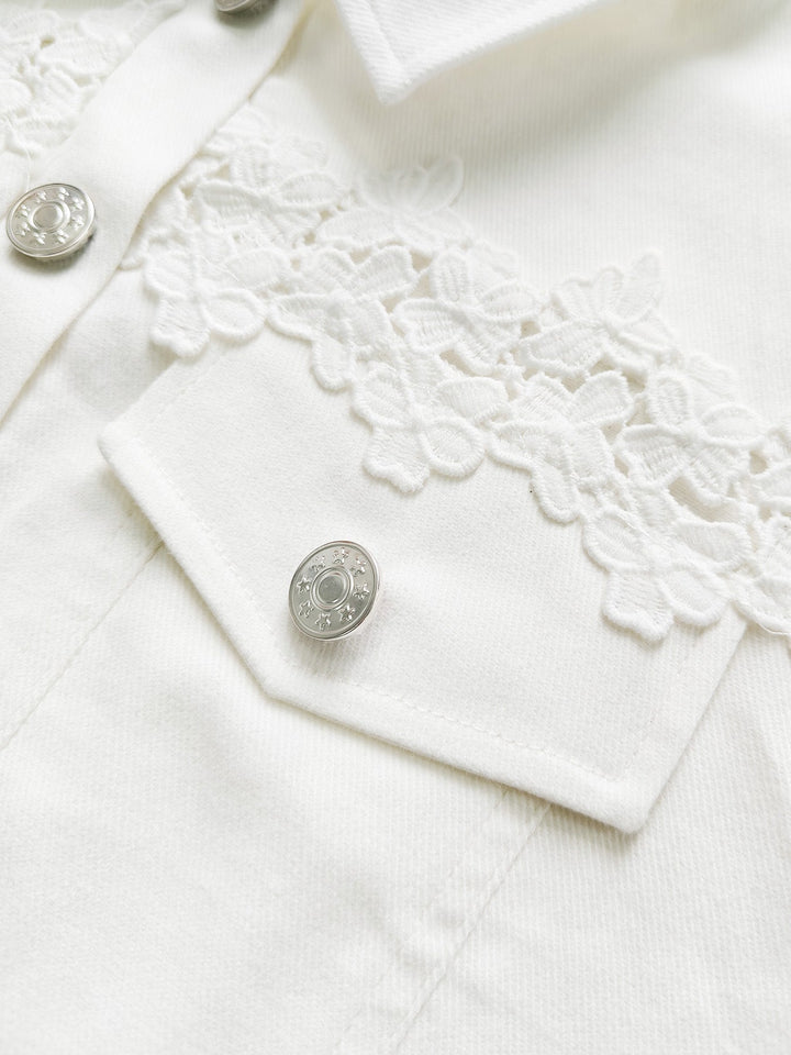 Seraphine | Lace-Panel Jacket