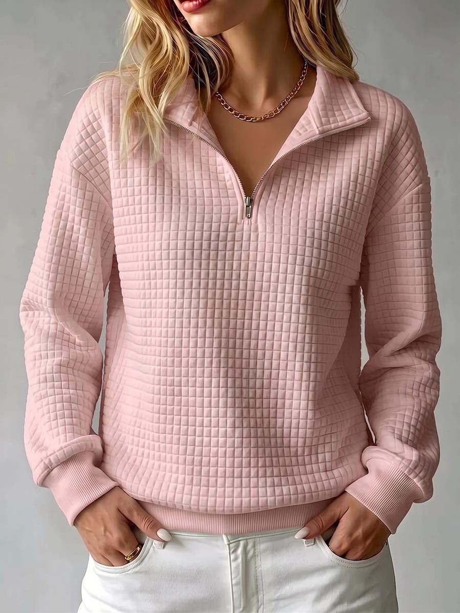 Sadie | Quarter-Zip Textured Pullover