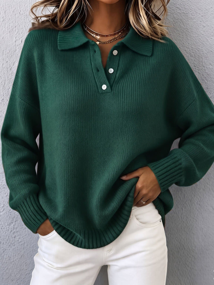 Adaline | Relaxed Collared Sweater