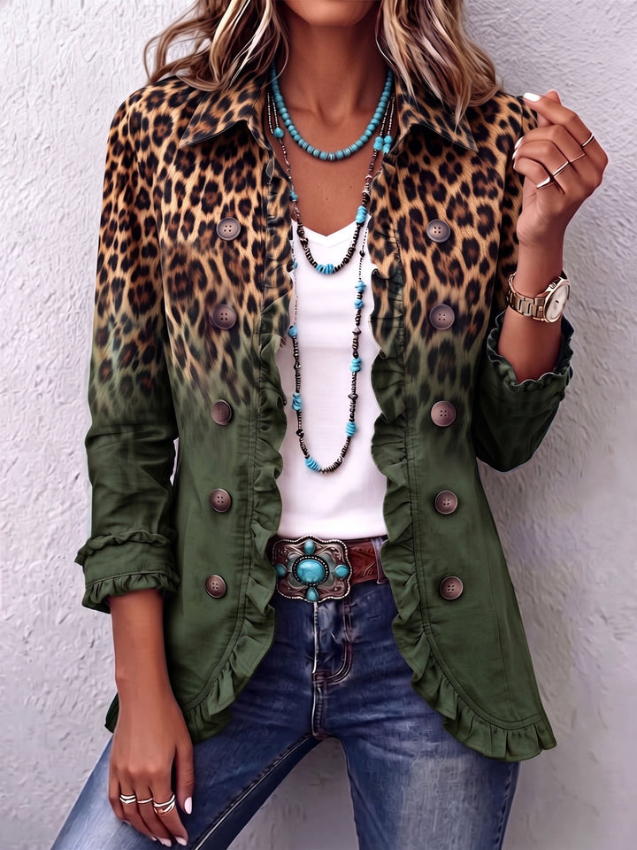 Thalia | Ruffled Ombre Jacket