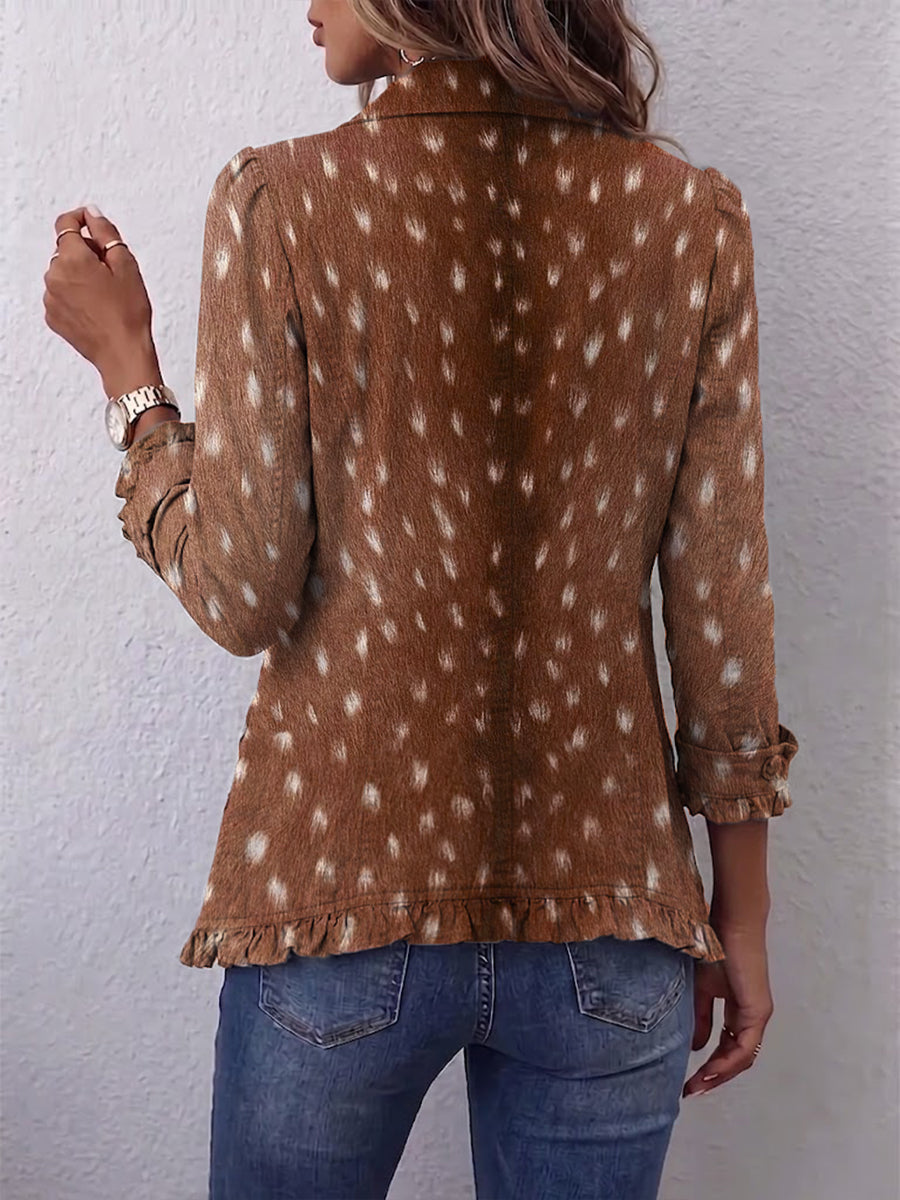 Gwyneth | Ruffle-Trimmed Statement Jacket