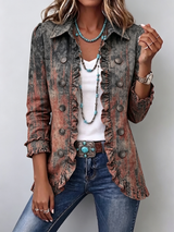 Helena | Vintage Ruffle-Trim Jacket