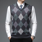 Clark | Argyle V-Neck Sweater Vest