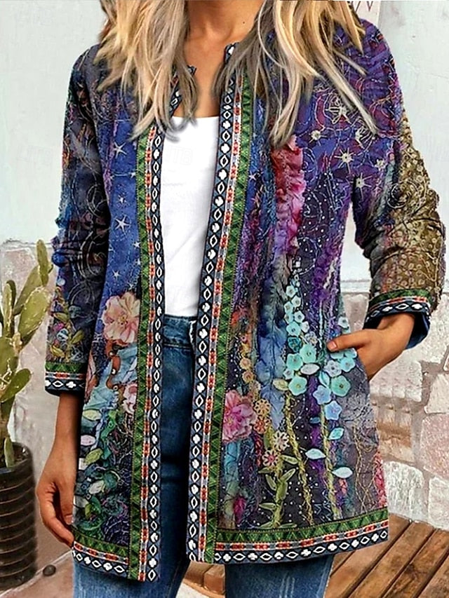 Marigold | Floral Patchwork Quilted Jacket