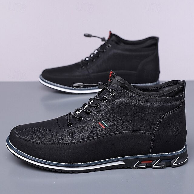 Ralph | Men's High-Top Lace-Up Leather Shoes
