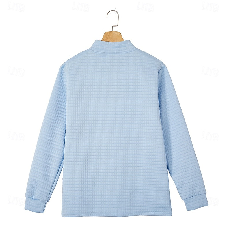 Preston | Textured Quarter-Zip Pullover