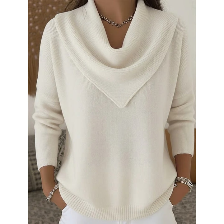 Maren | Draped Cowl-Neck Sweater