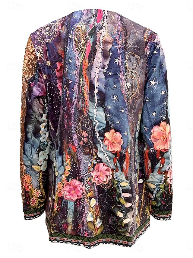 Marigold | Floral Patchwork Quilted Jacket