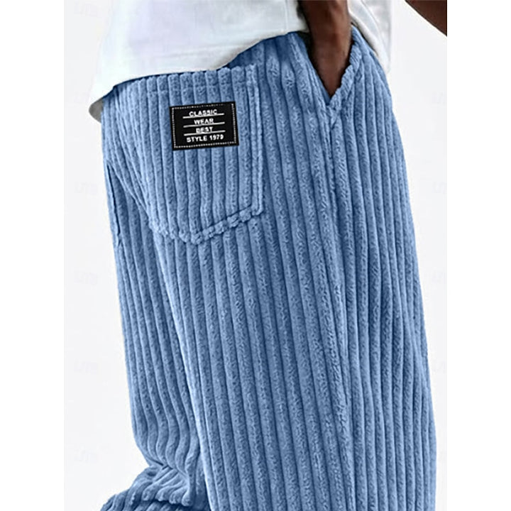 Harrison | Ribbed Straight-Leg Pants